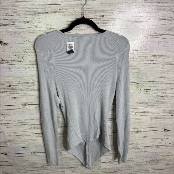 Abercrombie & Fitch Knit V-Neck Sweater Bodysuit blue size xl NWT - Picture 10 of 11